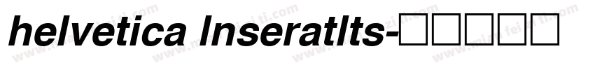 helvetica lnseratlts字体转换